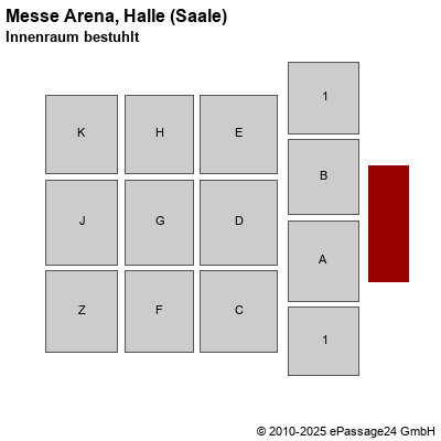 Messe Arena Halle Saale Saalpl Ne