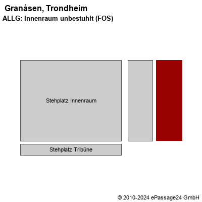 Saalplan  Granåsen, Trondheim, Norwegen, ALLG: Innenraum unbestuhlt (FOS)