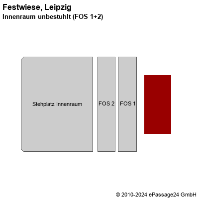 Saalplan Festwiese, Leipzig, Deutschland, Innenraum unbestuhlt (FOS 1+2)