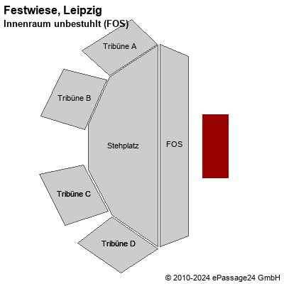 Saalplan Festwiese, Leipzig, Deutschland, Innenraum unbestuhlt (FOS)