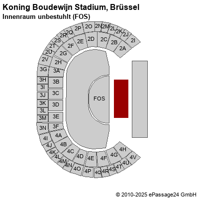 Saalplan Koning Boudewijn Stadium, Brüssel, Belgien, Innenraum unbestuhlt (FOS)