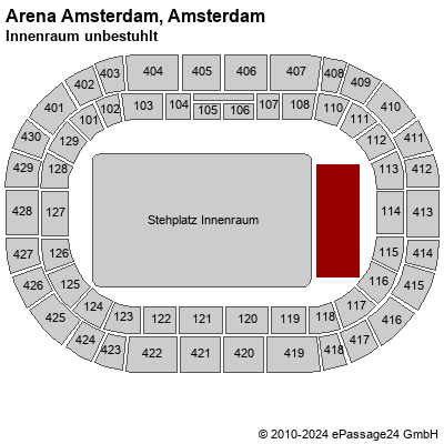 Arena Amsterdam Amsterdam Fu Ball Saalplan