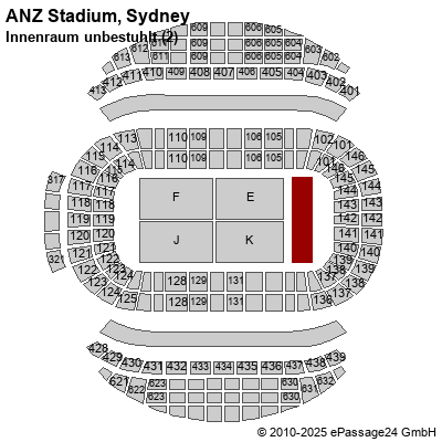 Saalplan ANZ Stadium, Sydney, Australien, Innenraum unbestuhlt (2)