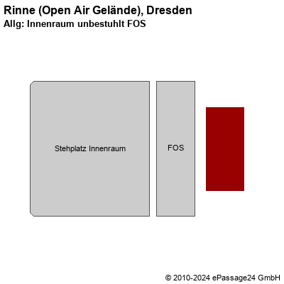 Saalplan Rinne (Open Air Gelände), Dresden, Deutschland, Allg: Innenraum unbestuhlt FOS