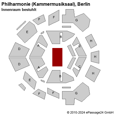 Philharmonie (Kammermusiksaal) Berlin Saalpläne